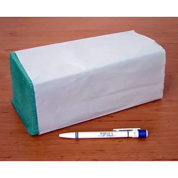 Papírový ručník Ručník papírový zelený 250ks skládaný ZZ