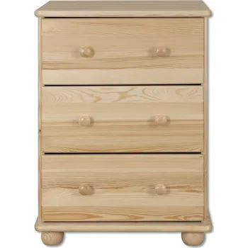 Komoda KD107 dřevěná komoda z masivní borovice Drewmax (Kvalitní nábytek z borovicového masivu)