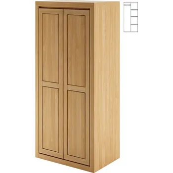 Šatní skříň SF402 dřevěná skříň z buku Drewmax (Kvalitní nábytek z bukového masivu)