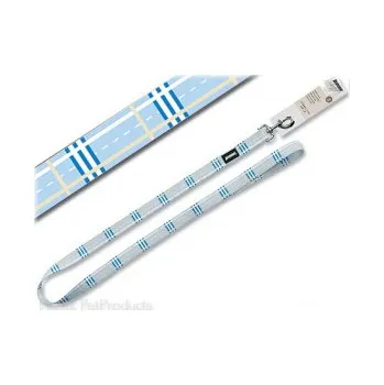 Vodítko pro psa Vodítko AVENUE Hampton Plaid modré 120 × 1,6cm