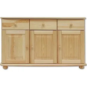 Komoda KD138 dřevěná komoda z masivní borovice Drewmax (Kvalitní nábytek z borovicového masivu)