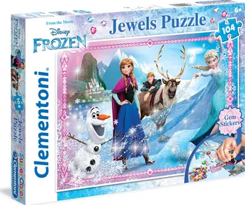 Puzzle Clementoni Supercolor Klenoty Ledové Království 104 dílků