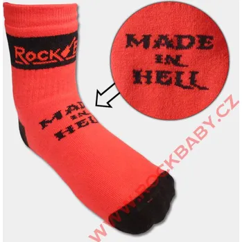 Dětské ponožky - Made in hell, červené PON60-19