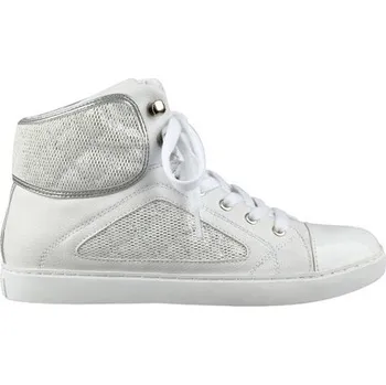 Guess Revera Tweed High-Top Sneakers bílá Dámské tenisky Guess Revera Tweed High-Top Sneakers bílá
