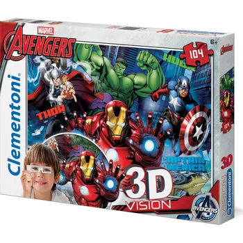 Puzzle Clementoni Puzzle 3D Avengers 104 dílků