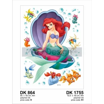 Samolepící dekorace Samolepící dekorace na zeď Disney Ariel AGF1755 (42,5 x 65 cm) AG Design