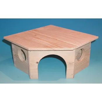 Domek pro morče- rohový 21 x 20 x 11 cm