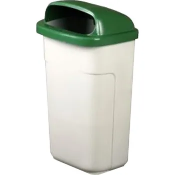 Odpadkový koš Odpadkový koš CLASSIC 50 l zelené víko (Venkovní odpadkový koš)