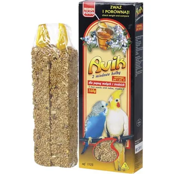 Krmivo pro ptáka Avik tyčinka pro exoty s medem