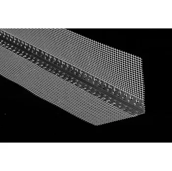 Stavební profil Rohová lišta kombi 10/10 hliník + tkanina (Délka lišty 2,5m) - Cena za 1m