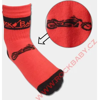 Dětské ponožky - Moto, červené PON60-23