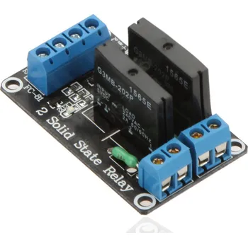 Vývojová deska SSR Relé modul Low level - 2 kanály 5V DC