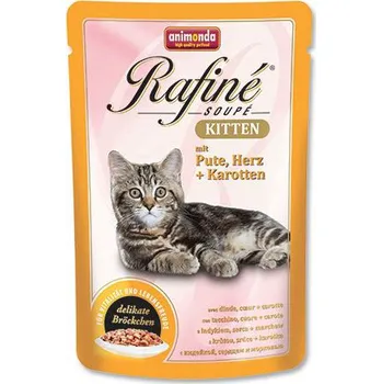 Krmivo pro kočku Animonda Rafiné Soupé Kitten kapsička krůtí/srdce/mrkev 100 g