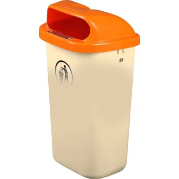 Odpadkový koš Odpadkový koš CLASSIC 50 l oranžový (Venkovní odpadkový koš)