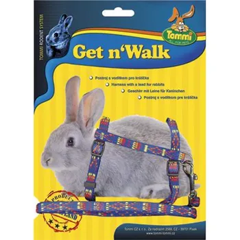 Postroj pro psa Postroj a vodítko pro králíka Tommi na kartě, nylon