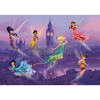 Fototapeta Dětská papírová fototapeta Disney 2 dílná víly,Zvonilka FTDS1925 / Dětské papírové fototapety na zeď Fairies FT1925 AG Design (255 x 180 cm)