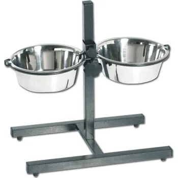 Miska pro psa Nerez stojan + misky 2 x 2,8 l