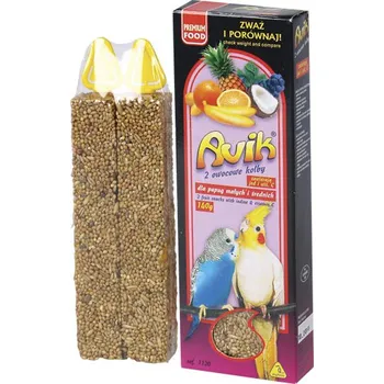 Krmivo pro ptáka Avik tyčinka pro exoty s ovocem