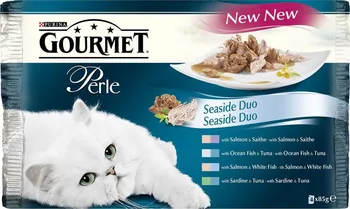 Krmivo pro kočku Purina Gourmet Perle Duo Adult kapsička Salmon/Cod/Tuna/Seafish/Sardine