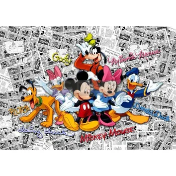 Fototapeta Dětská papírová fototapeta Disney 4 dílná Mickey Mouse a přátelé FTD2225 / Dětské papírové fototapety na zeď FT2225 AG Design (360 x 254 cm)