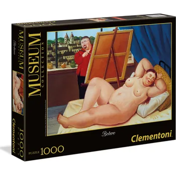 Puzzle Clementoni Museum Botero: Autoportrét s modelkou 1000 dílků