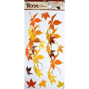 Samolepící dekorace Samolepicí dekorace na zeď (69 x 32cm) Room Decor Podzimní listí 533