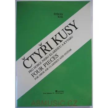 Rak Štěpán - Čtyři kusy (Noty pro hoboj (nebo klarinet) a kytaru)