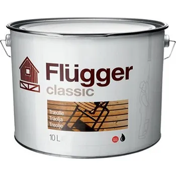 Olej na dřevo Flügger classic bezbarvý träolie/olej 10 l