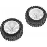 Nalepené gumy - 1/10 Monster, bílé disky (2 ks)