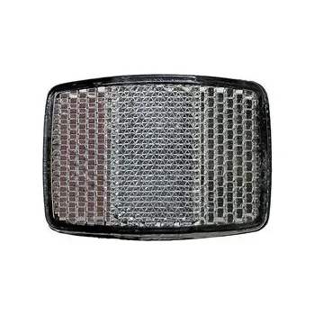 Cyklosvítilna Odrazka přední malá hranatá bílá