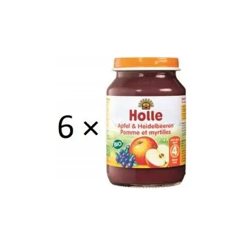 Holle Bio Jablko a borůvka 6 × 190 g