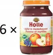 Holle Bio Jablko a borůvka 6 × 190 g