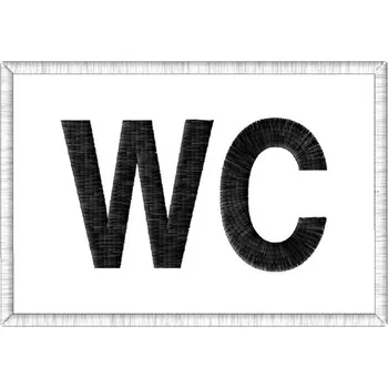 Nášivka Nášivka WC výstražná znamení, nášivky