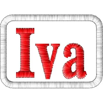 Nášivka Nášivka Iva nášivky ženských jmen, jmenovky