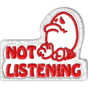 Nášivka Nášivka Not listening smajlíci, nášivky