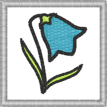 Nášivka Nášivka Zvonek kytičky, dětské, značky pro mš, nášivky