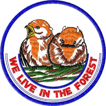 Nášivka Nášivka forest nasivka G010 ptactvo, zvířata