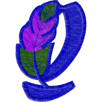 Nášivka Výšivka Monogram P písmena, výšivka