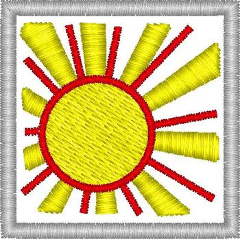 Nášivka sluníčko dětské, značky pro mš, nášivky