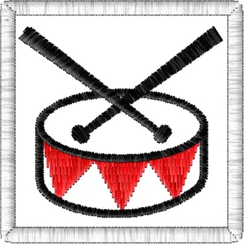 Nášivka Nášivka Bubínek hračky, dětské, značky pro mš, nášivky