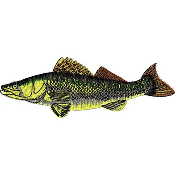 Nášivka Nášivka Candát rybařské motivy, nášivky, vodní, zvířata