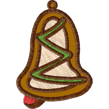 Vánoční dekorace Nášivka Vánoční zvonek vánoce, svátky