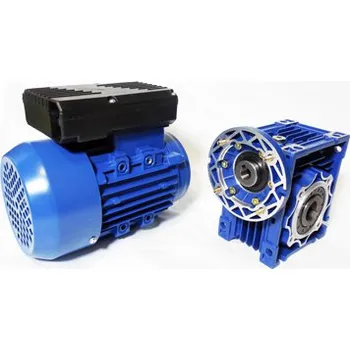 Set 120W/230V, 280 ot/min, elektromotor se šnekovou převodovkou MR040, i=5 EPM (EPM Jednofázový elektromotor 120W se šnekovou převodovkou se 280 otáčkami za minutu na výstupu)