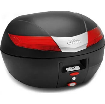 Zavazadlo na motocykl Givi V 40N Kufr GIVI (Monokey) 40L, černý s červenými odrazkami