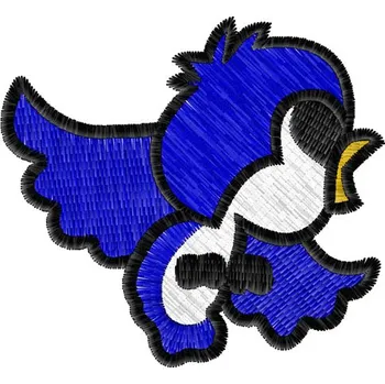 Nášivka Nášivka Pták modrý zvířátka, dětské, ptactvo, zvířata