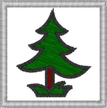 Nášivka Stromeček dětské, značky pro mš, nášivky