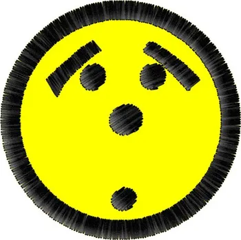 Nášivka Nášivka Bojící se smajlík smajlíci, nášivky