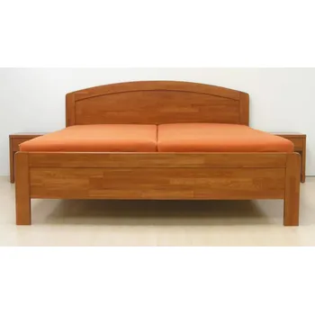 Nábytek BMB Postel Karlo Art ostrá - masivní buk Moření: vosk, Rozměr: 180 x 200 cm