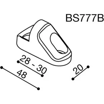 Zrcátko pro motocykl Rizoma Montážní adaptér BS777B pro zpětná zrcátka RIZOMA do kapotáže - pro motocykly TRIUMPH a YAMAHA, černý Černá
