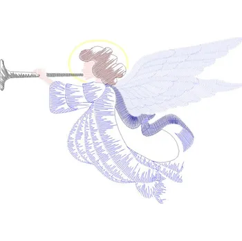 Vánoční dekorace Výšivka Anděl ubrousky, prostírky, dečky, vánoční